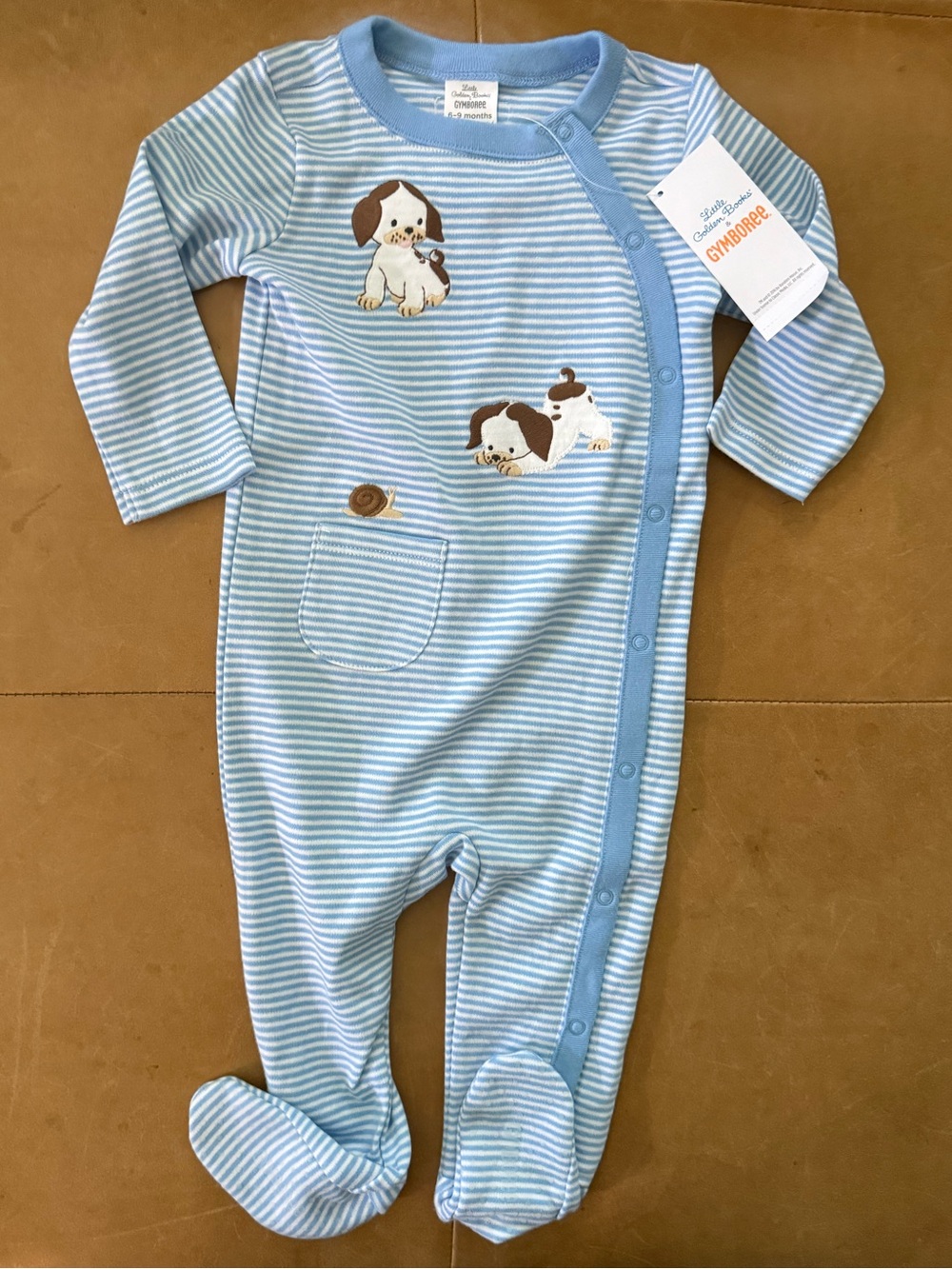 Gymboree Little Golden Books Poky Little Puppy Footie 6-9M NWT